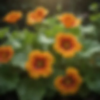 Nasturtiums: Colorful Pest Repellers An enchanting display of nasturtiums with their vibrant colors.