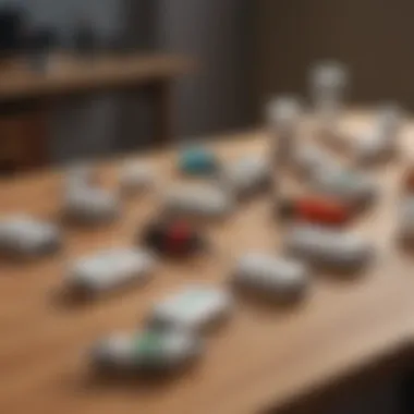 Variety of Plug-In Roach Repellents An array of plug-in roach repellent devices displayed on a table