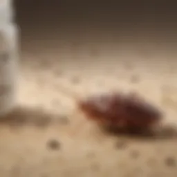 Illustration of various bed bug powder formulations