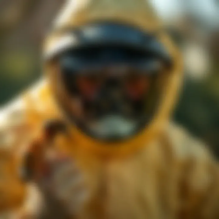 Safety precautions while working with wasps