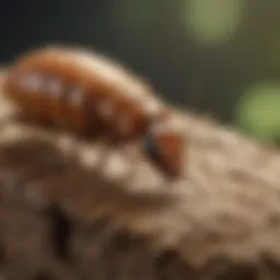 Illustration of termite biology and their impact on structures