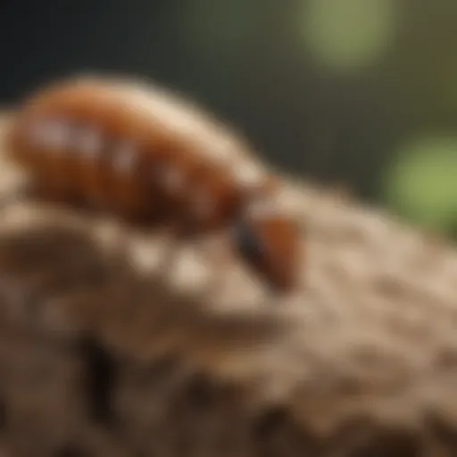Illustration of termite biology and their impact on structures