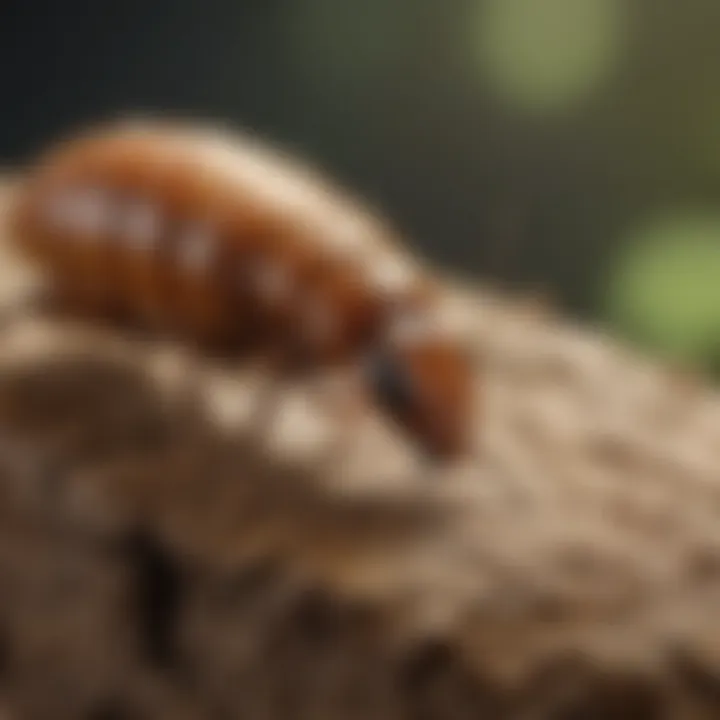 Illustration of termite biology and their impact on structures