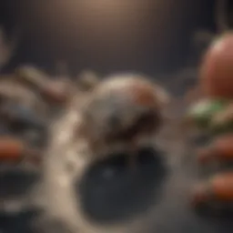 A detailed illustration of common household pests
