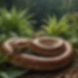 Identification of various snake species in a garden setting