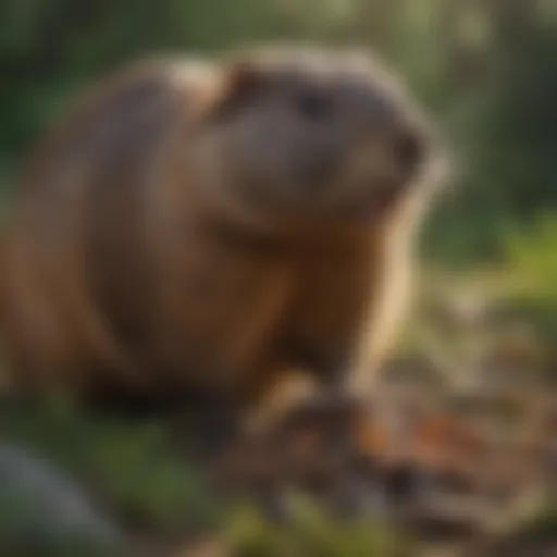 A variety of bait options for trapping groundhogs