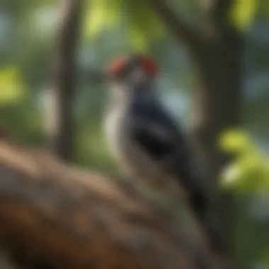 Understanding Woodpecker Behavior and Ecology A close-up view of a woodpecker perched on a tree branch