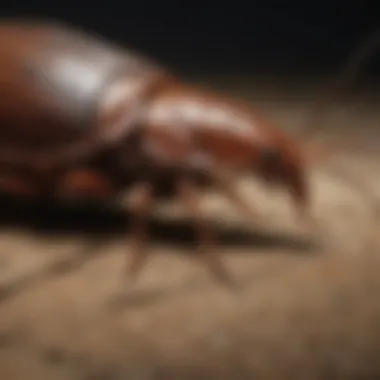 Behavioral patterns of German cockroaches observed in their habitat.