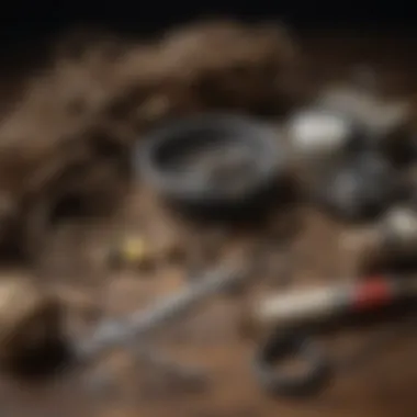 Essential Tools for Nest Removal Tools and equipment laid out for hornet nest removal