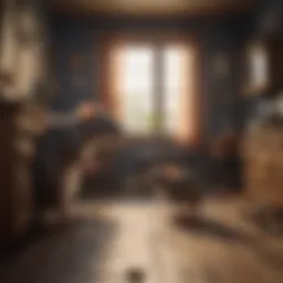 Visual representation of a rat's habitat in a room