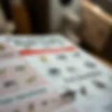 A close-up of a pest identification guide