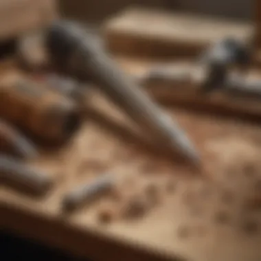 Termite inspection tools laid out on a table