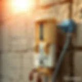 A detailed diagram of a termite baiting system showing installation points and mechanism