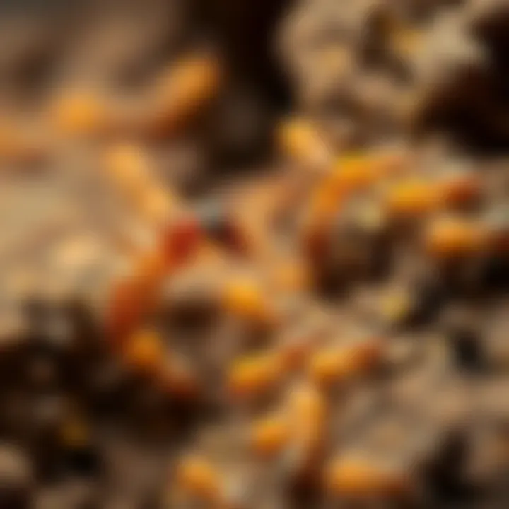 Termites and Their Response to Orange Oil Diagram showing termites and orange oil interaction