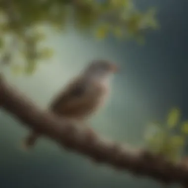 Symbol of Wildlife Protection A serene image of a bird perched on a branch, symbolizing wildlife protection.