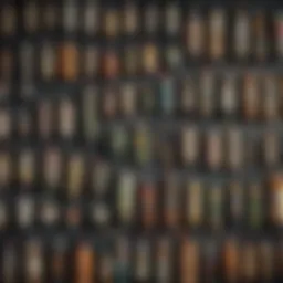 Diverse selection of pest control products on display