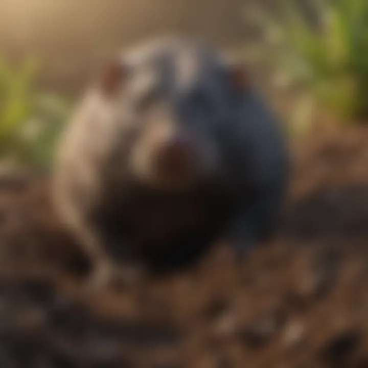 Ecological benefits of moles to soil aeration.