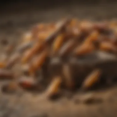 An illustration showing different types of termite baits available for outdoor use