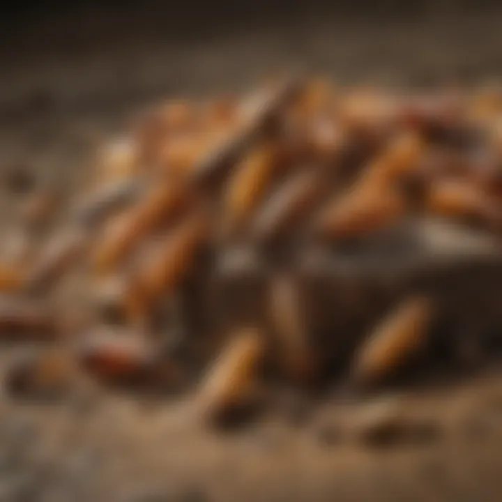 An illustration showing different types of termite baits available for outdoor use
