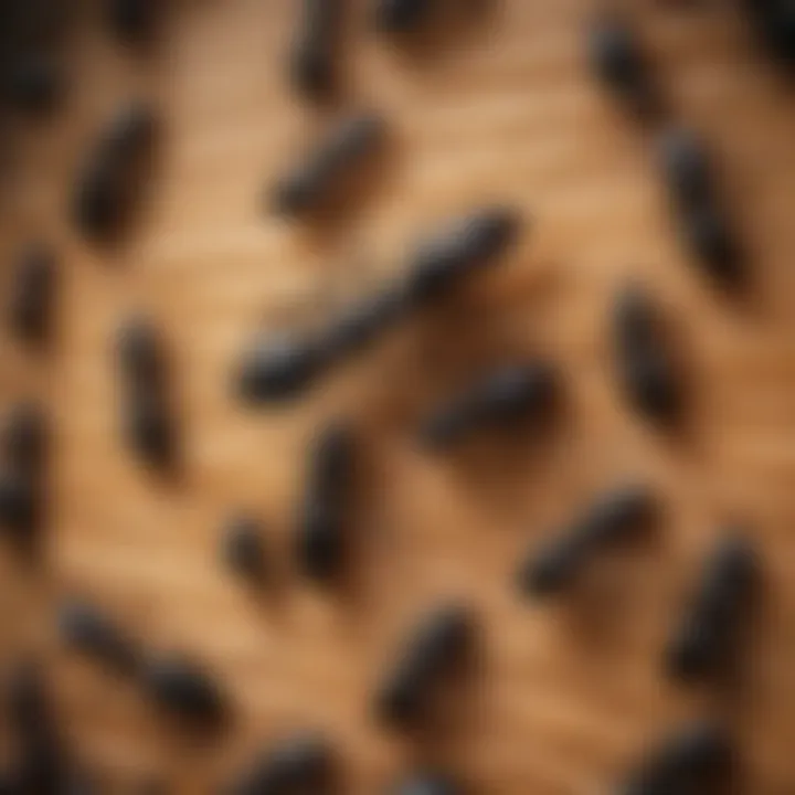 Diagram illustrating carpenter ant behavior patterns