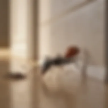 Diagram showing common entry points for ants in a house