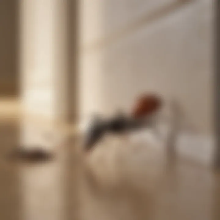Diagram showing common entry points for ants in a house
