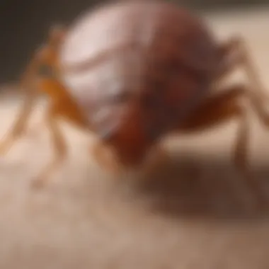 Close-up of bed bug bites on skin