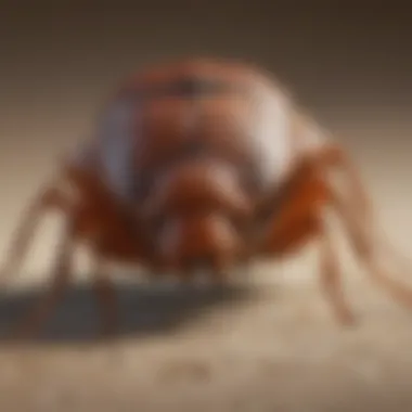 Close-up of an insect resembling a bed bug