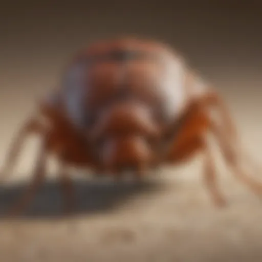 Close-up of an insect resembling a bed bug