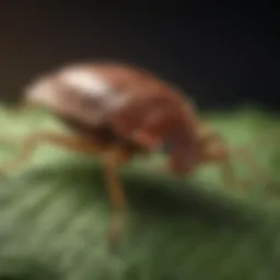 Close-up of eco bed bug on a leaf