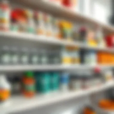 Sustainable Solutions for Pest Management Eco-friendly pest control products displayed on a clean shelf