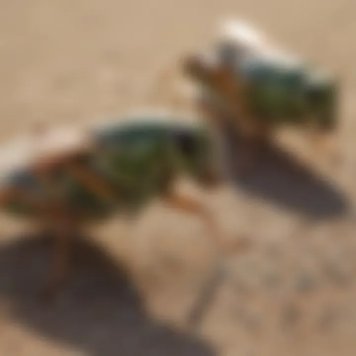 Diagram showing cricket attractants and repellents