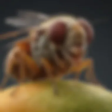 Common Breeding Grounds for Fruit Flies Illustration of common breeding grounds for fruit flies