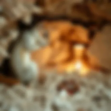 Insulation Damage from Squirrels Damaged insulation due to squirrel activity in crawl space