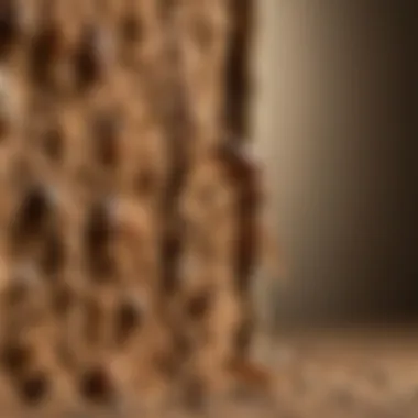 The Intricate Tapping Communication of Termites Close-up view of termite tapping communication in action