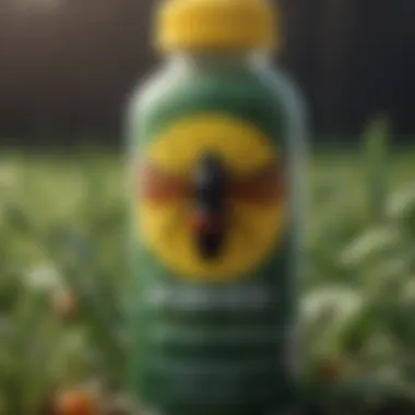 Active Ingredients in Temprid Insecticide Detailed view of Temprid insecticide label showcasing active ingredients