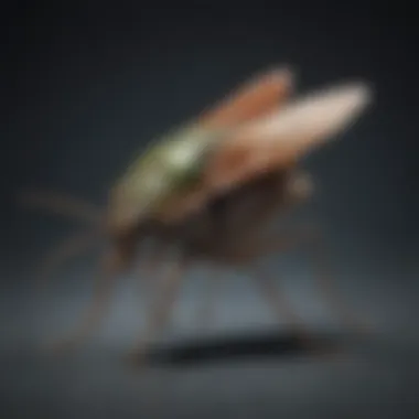 Stink bug in flight showcasing its movement