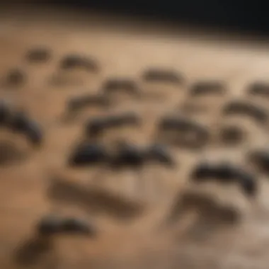 Types of Black Ants Found in Homes Comparison image showing different species of black ants