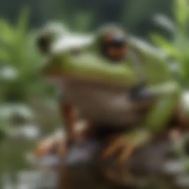 Sustainable Management of Pest Frogs Illustration of sustainable management strategies for pest frogs