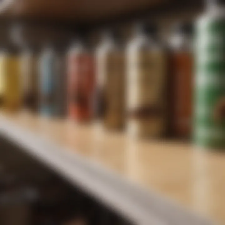 Pest control products displayed on a shelf