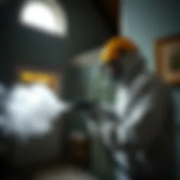 Spray foam application in a home environment