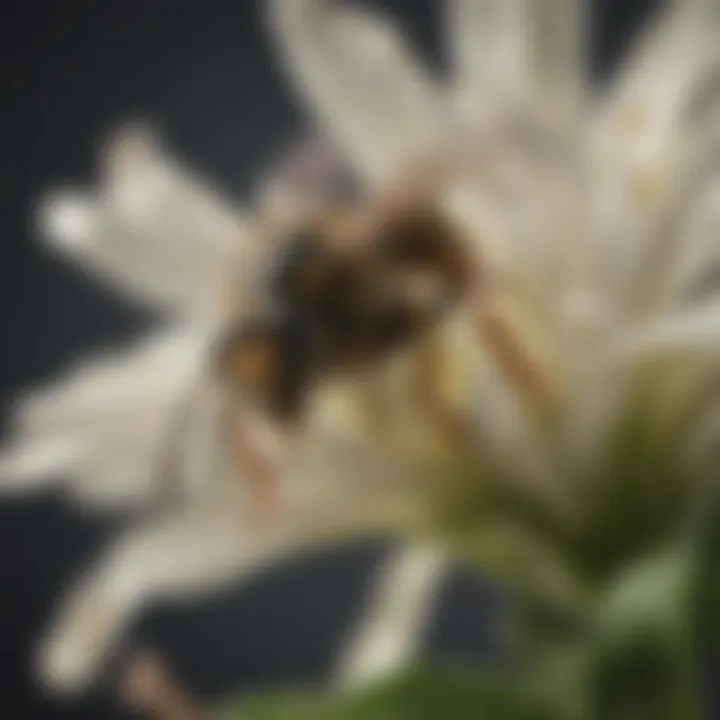 Close-up of a wasp on a flower