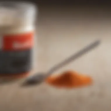 Boric Acid Powder for Pest Control Container of boric acid powder with a measuring spoon